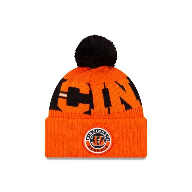 NFL Cincinnati Bengals Alternate Cold Weather Sport Knit (KAR3524) - Orange New Era Beanies